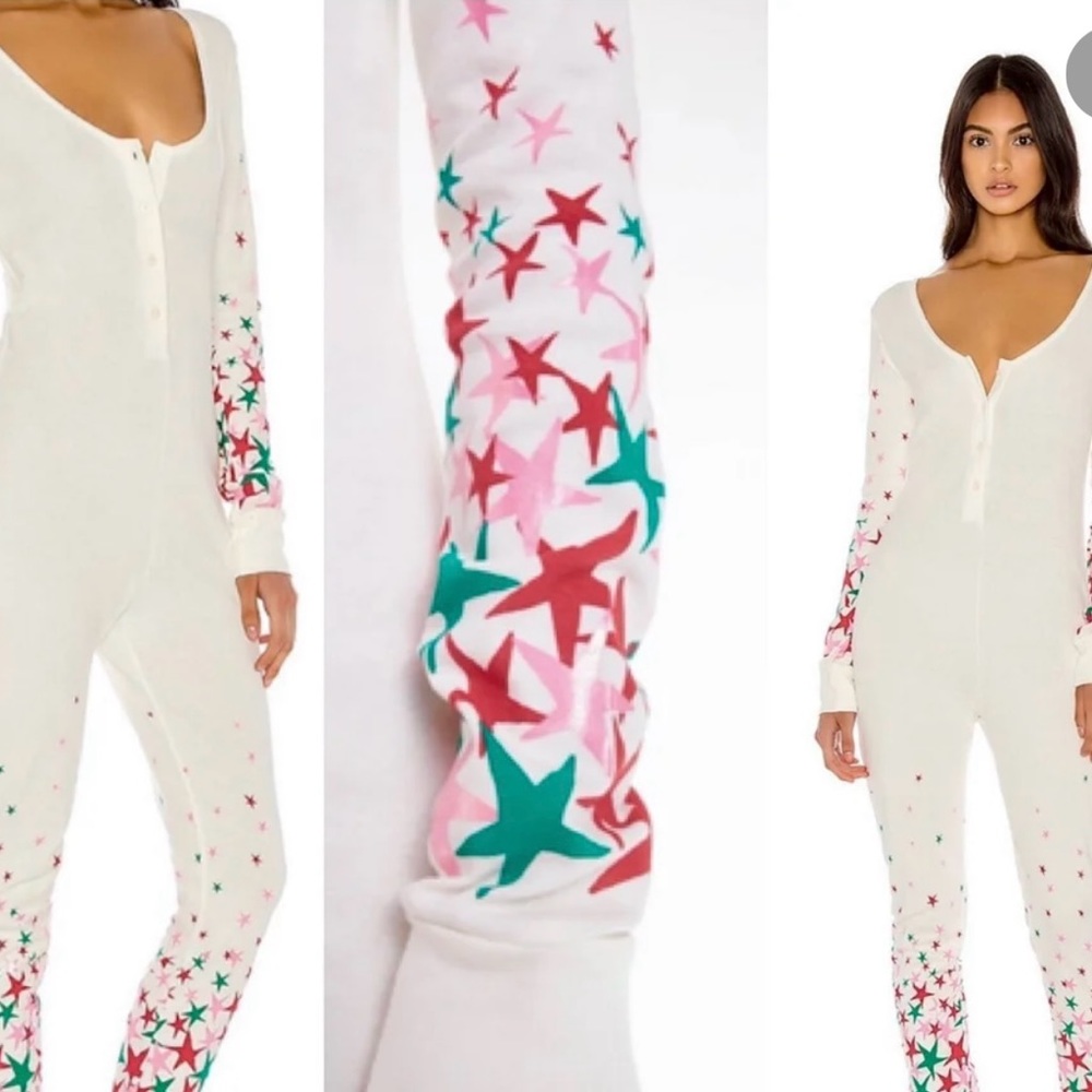 Wildfox Couture Size S Star Girl Stay in One Piece Pajama Jumpsuit